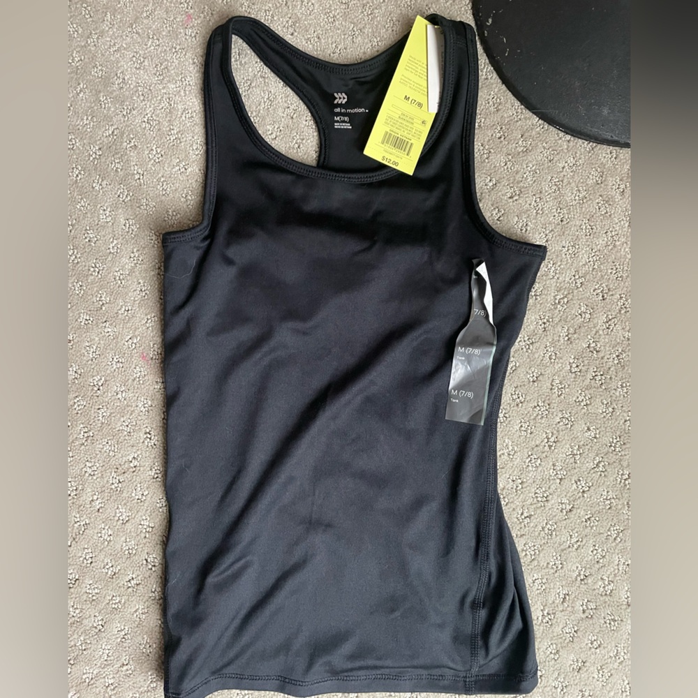 All in Motion Black Kids Tank Top